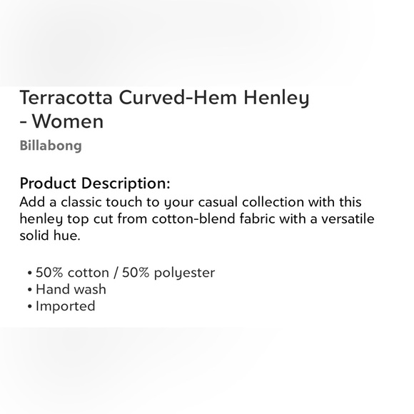 Billabong coral shirt - Picture 8 of 8